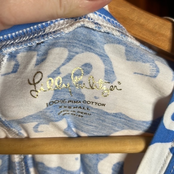 Lilly Pulitzer Bay Blue Tusk in Sun Middle Dress Size XXS - Picture 5 of 8